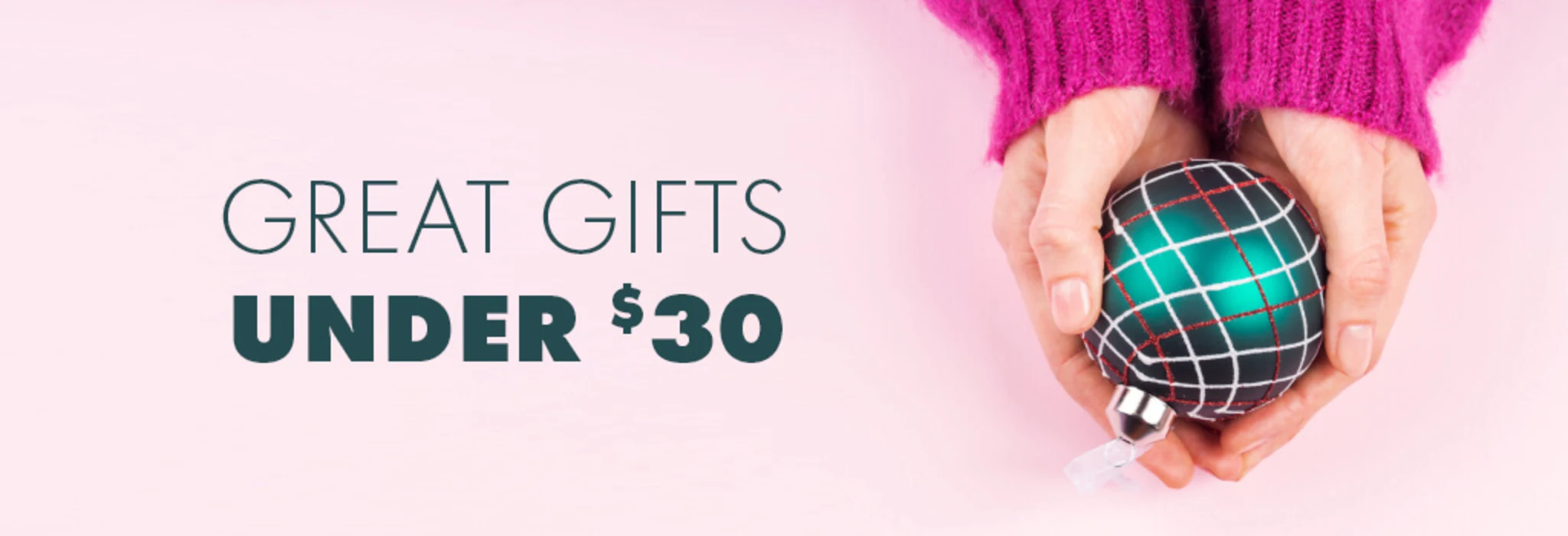 Great Gifts Under $30 banner