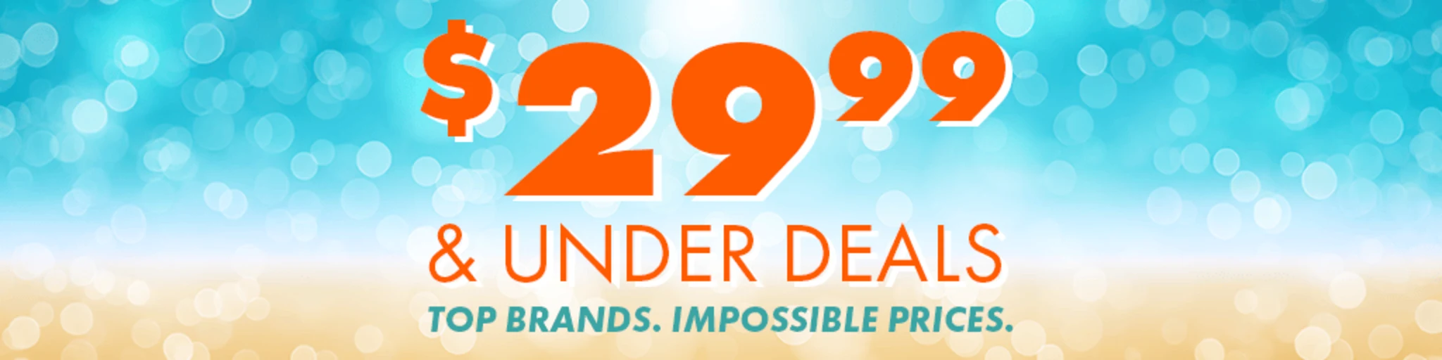 $29.99 & Under Deals banner