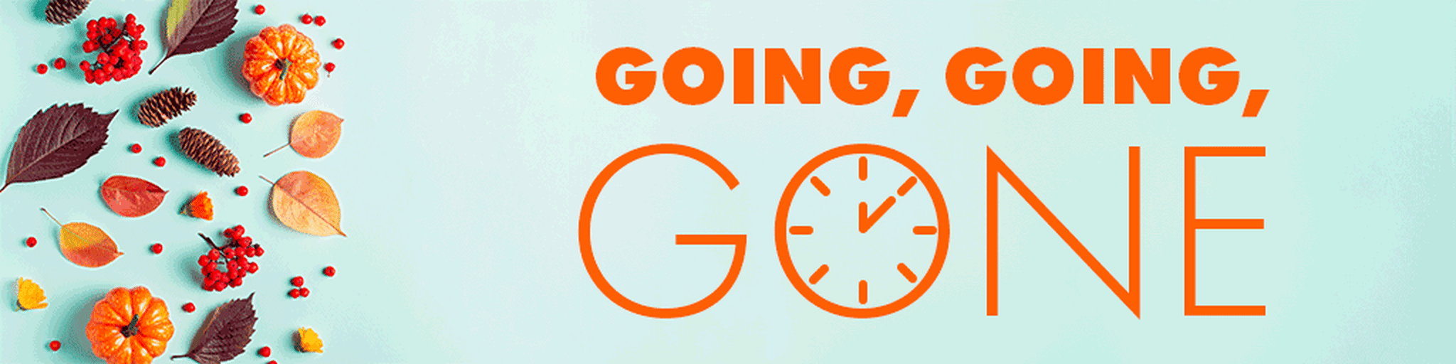 Going, Going, Gone! banner