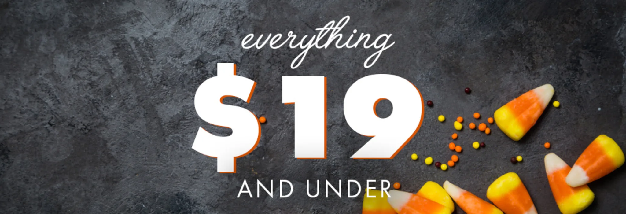 $19 and Under banner
