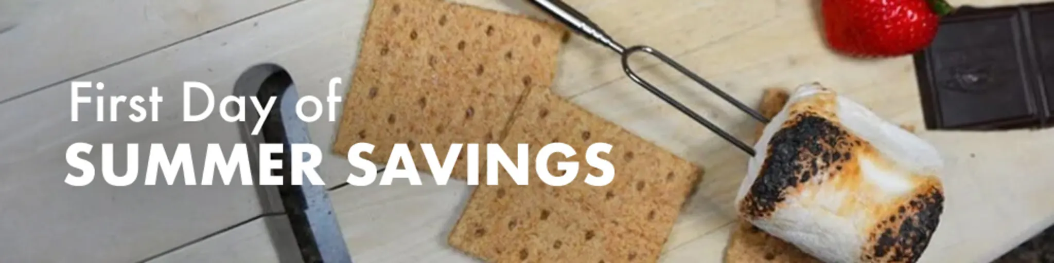 First Day of Summer Savings! banner
