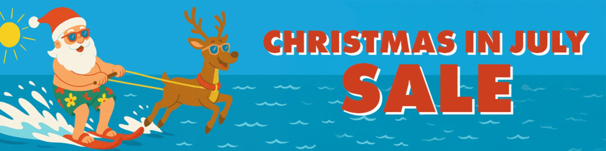 Christmas in July Sale banner