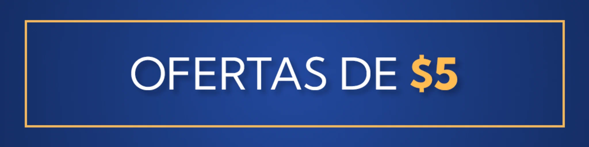 Ofertas de $5 banner