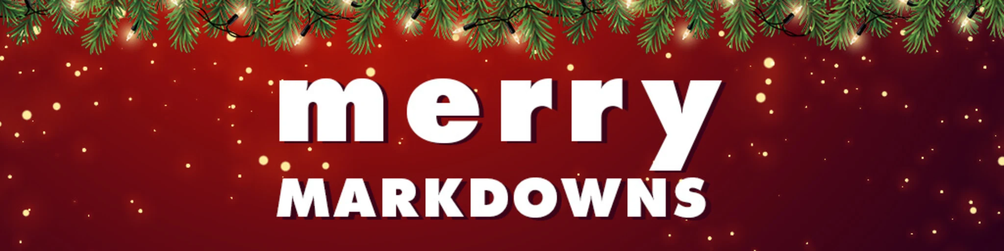 Merry Markdowns banner