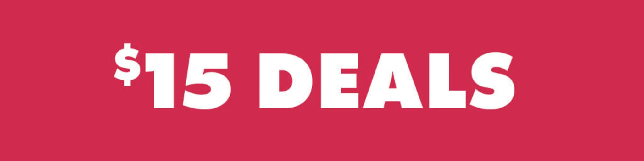 $15 Deals banner