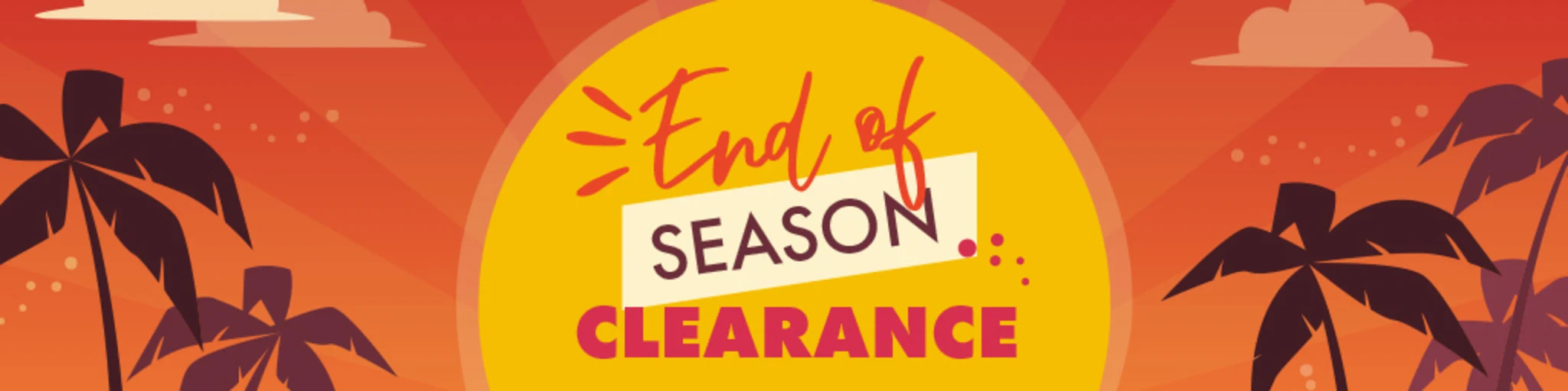 End of Season Clearance banner
