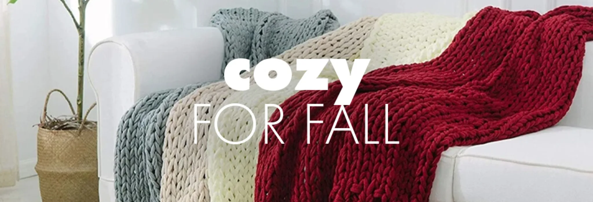 Cozy for Fall banner