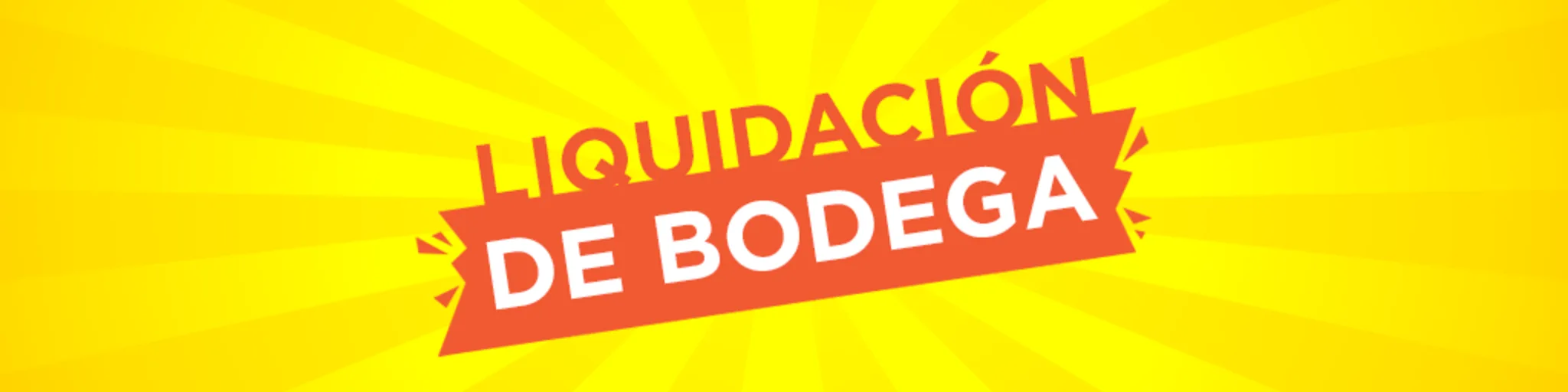 Liquidación de Bodega banner
