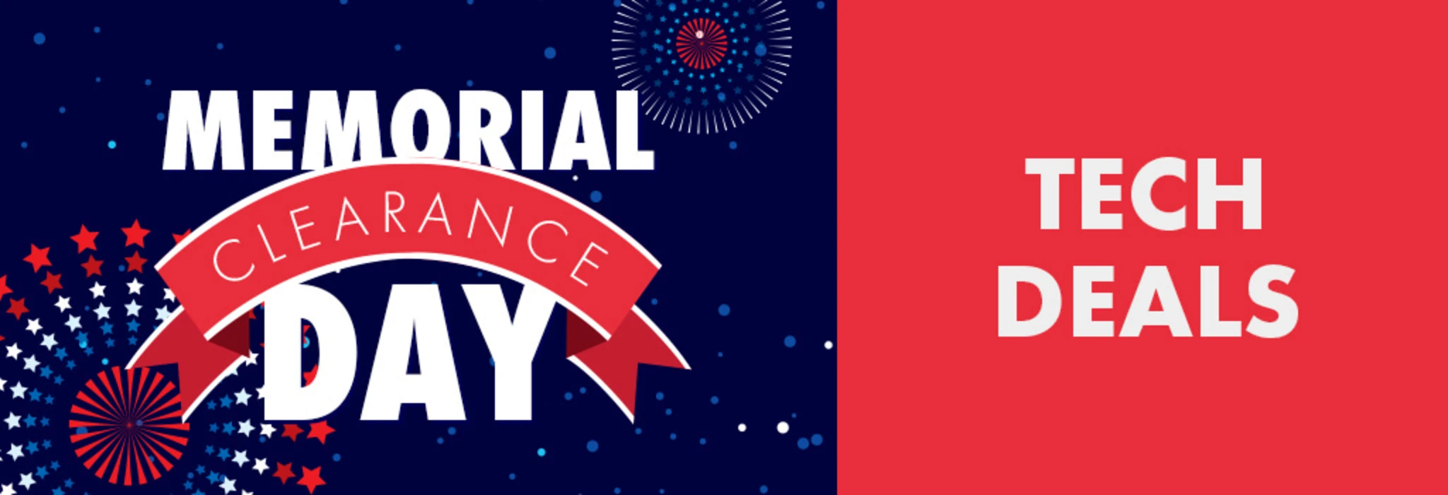 Memorial Weekend Clearance: Tech banner