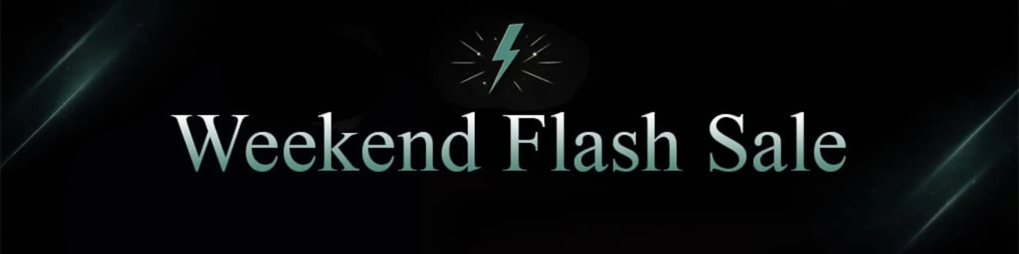 Weekend Flash Sale banner