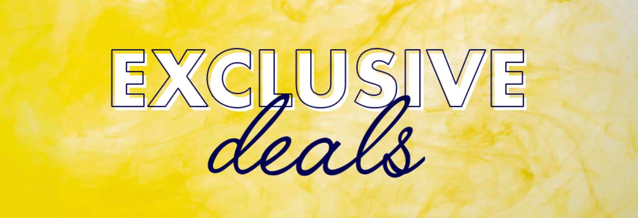 Top Exclusive Deals banner