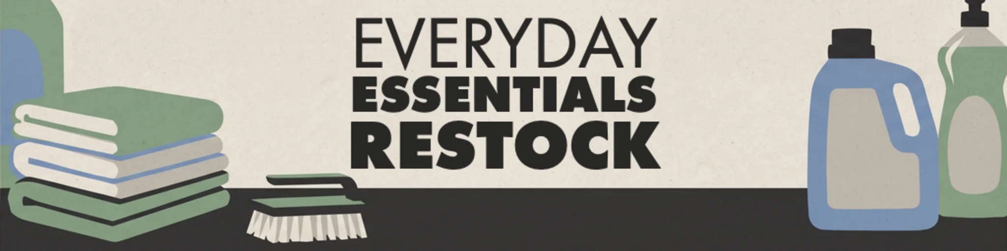 Everyday Essentials Restock banner