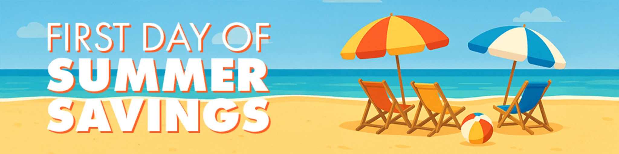 First Days of Summer Savings banner