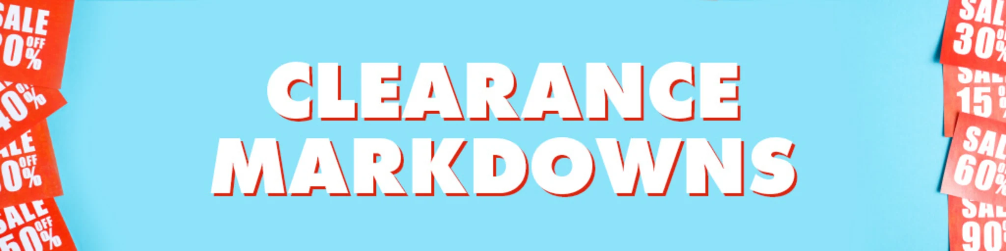 Clearance Markdowns banner