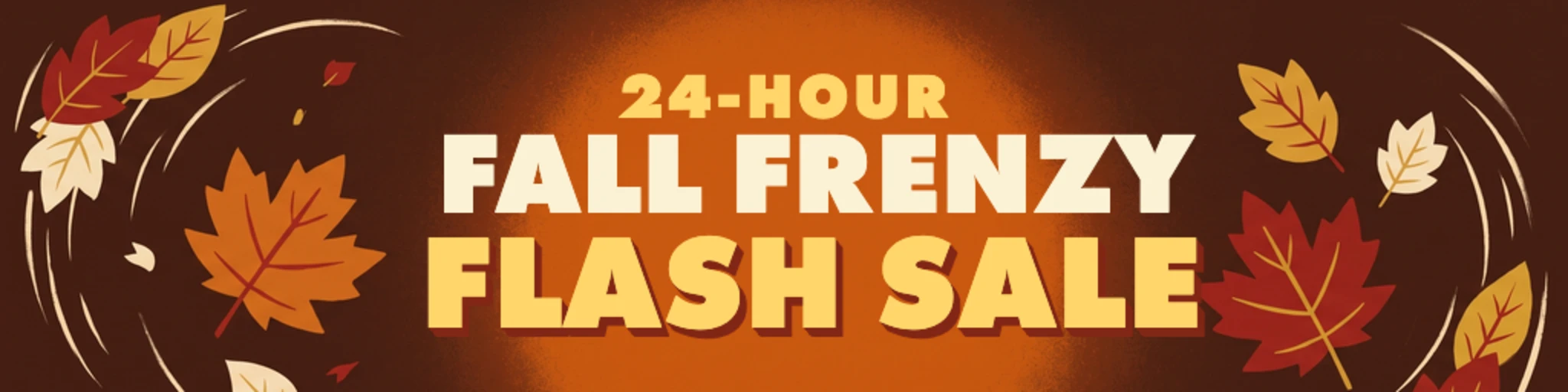Fall Frenzy 24-Hour Flash Sale banner