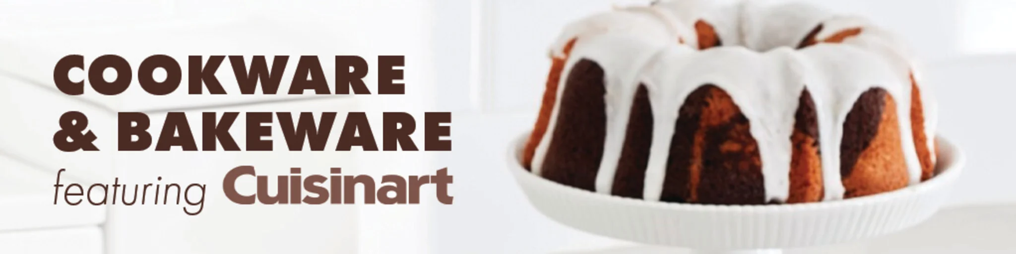 Cookware & Bakeware featuring Cuisinart banner