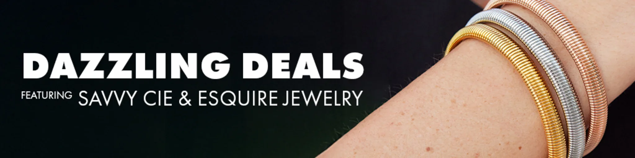 Dazzling Deals featuring Savvy Cie & Esquire Jewelry banner