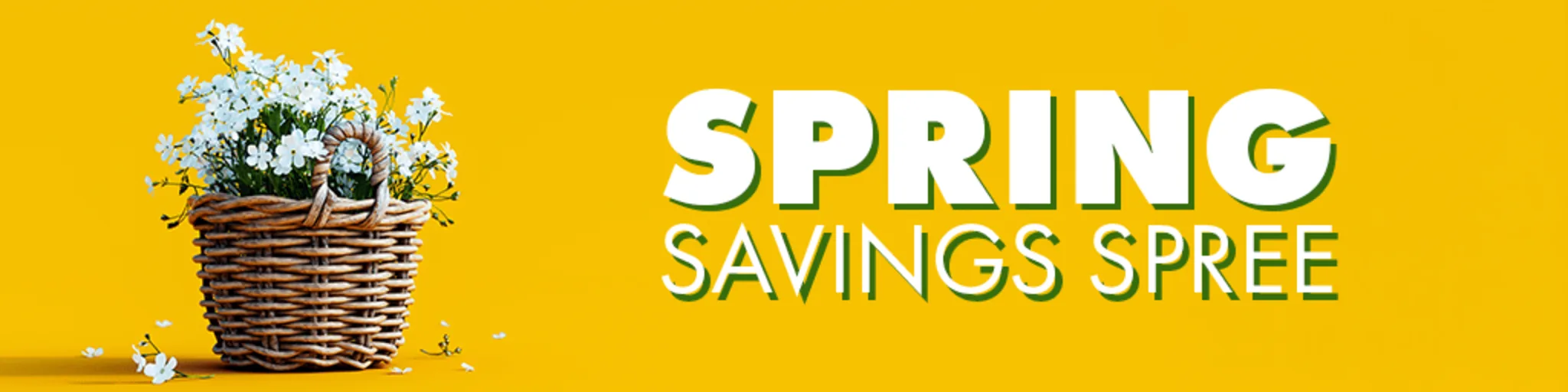 Spring Savings Spree banner