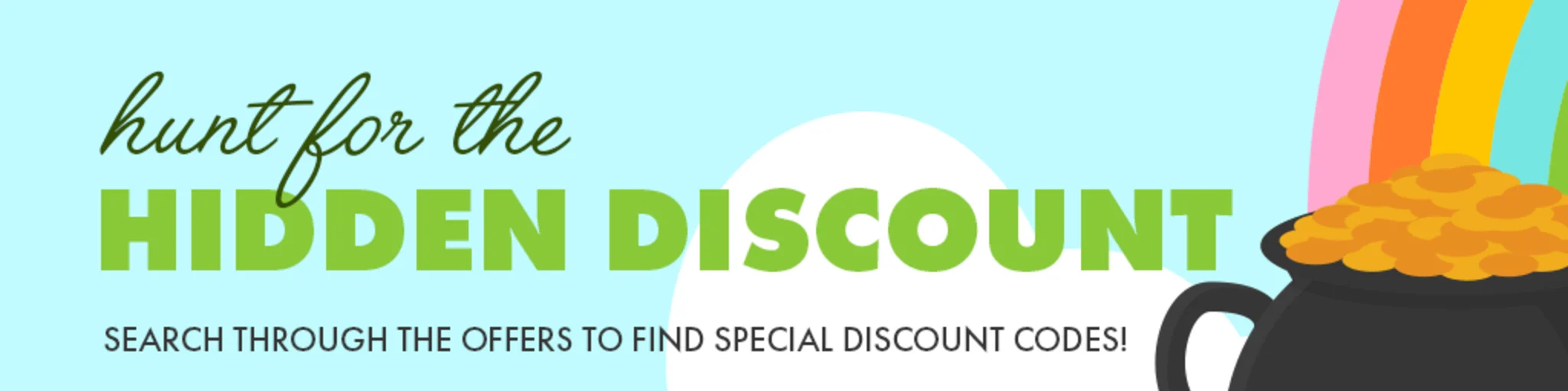 Hunt for the Hidden Discount! banner
