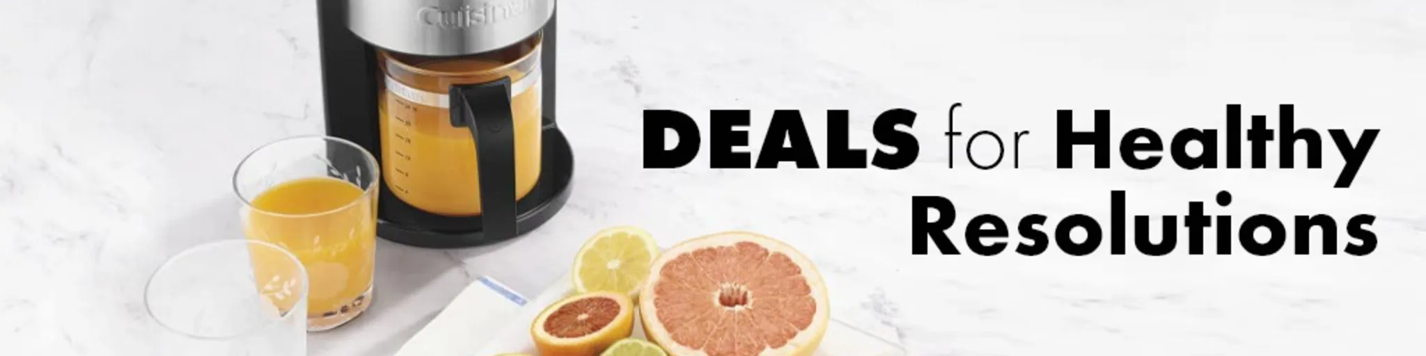 Deals for Healthy Resolutions banner