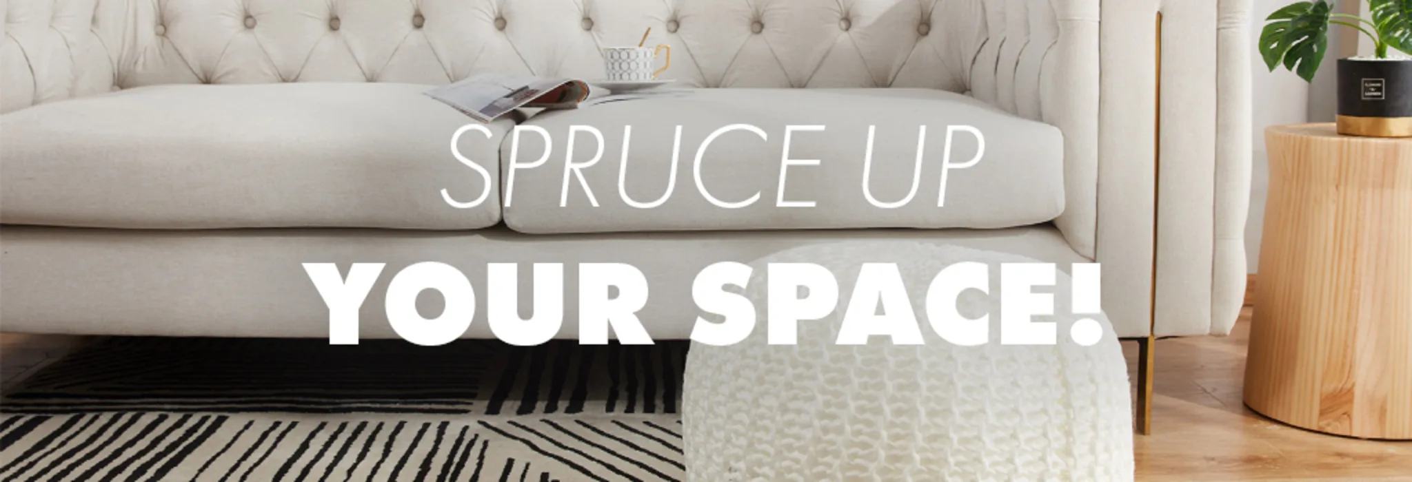 Spruce Up Your Space banner