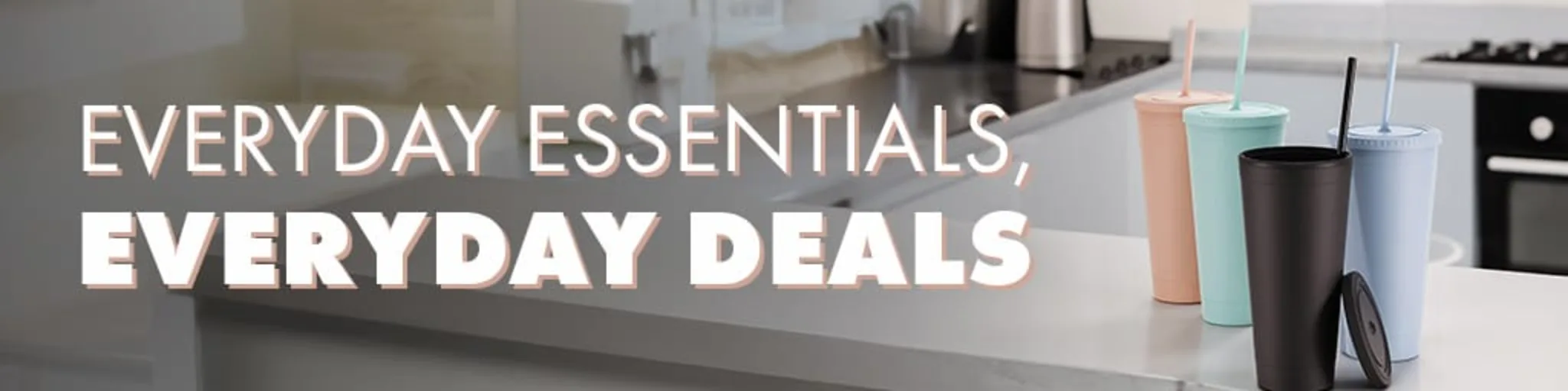 Everyday Essentials, Everyday Deals banner