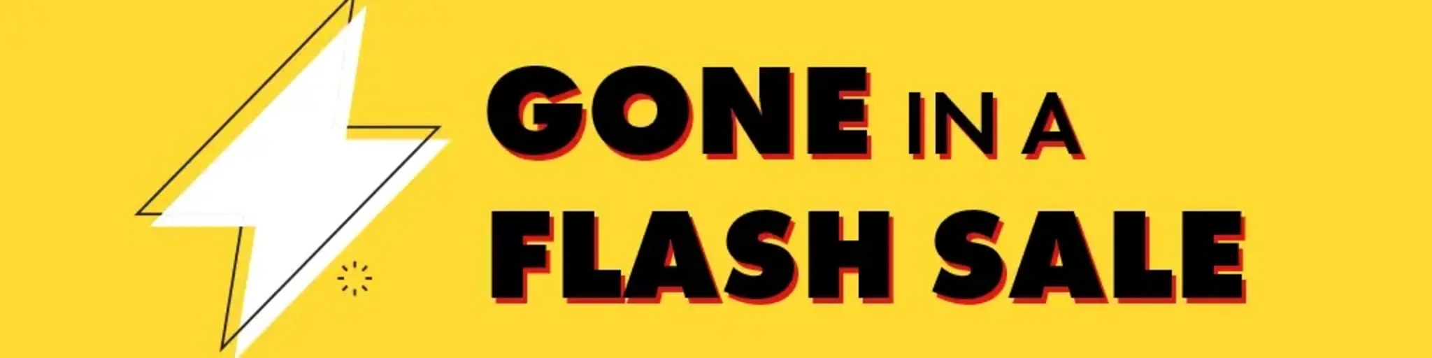 Gone in a Flash! banner