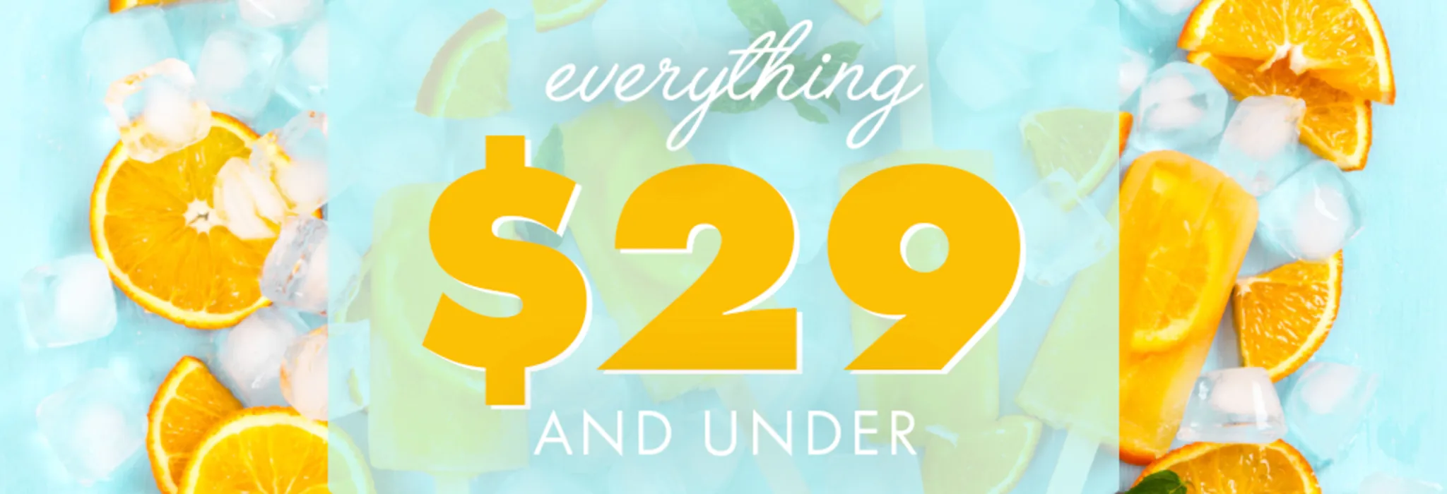 $29 and Under Deals banner