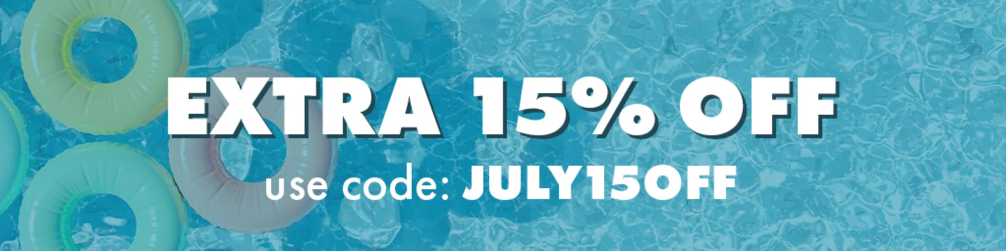 Extra 15% Off Deals! banner