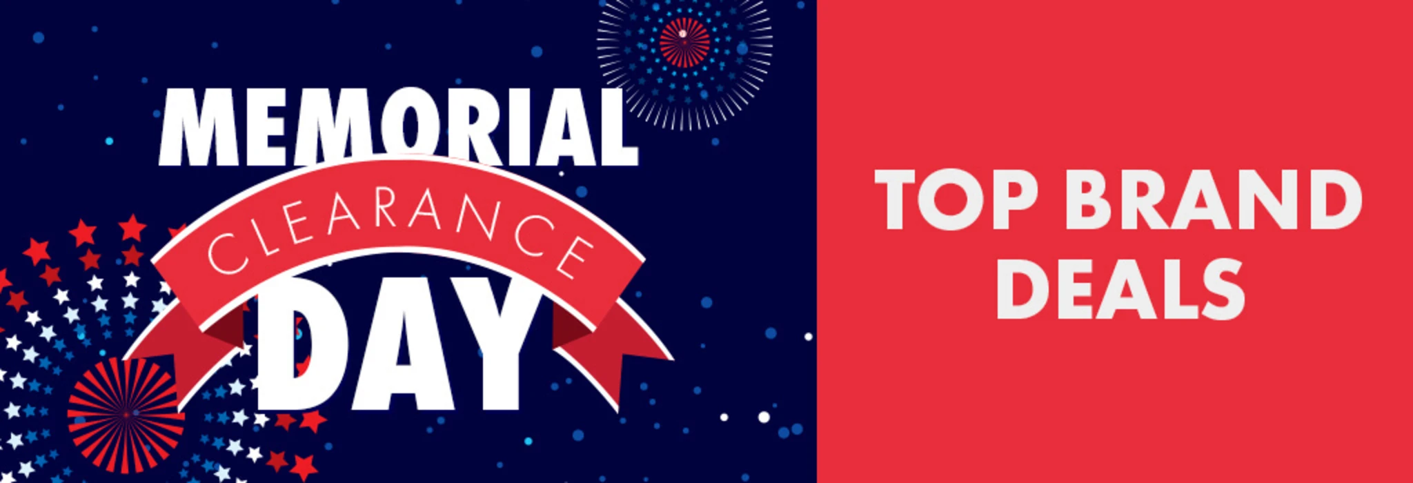 Memorial Weekend Clearance: Top Brands banner