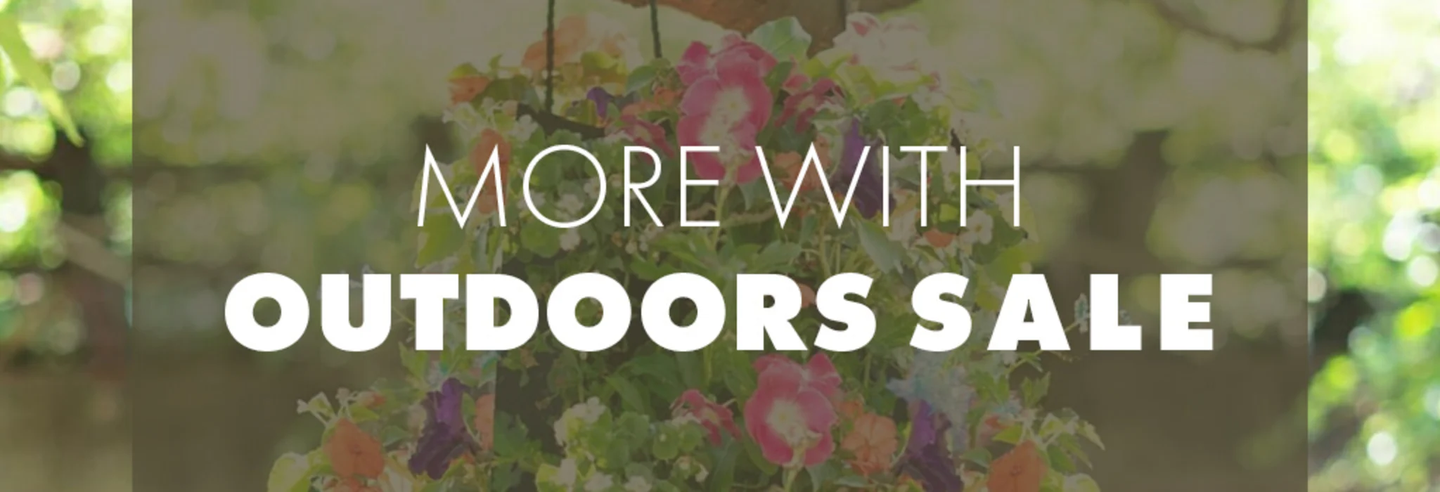 More with Outdoors Sale banner