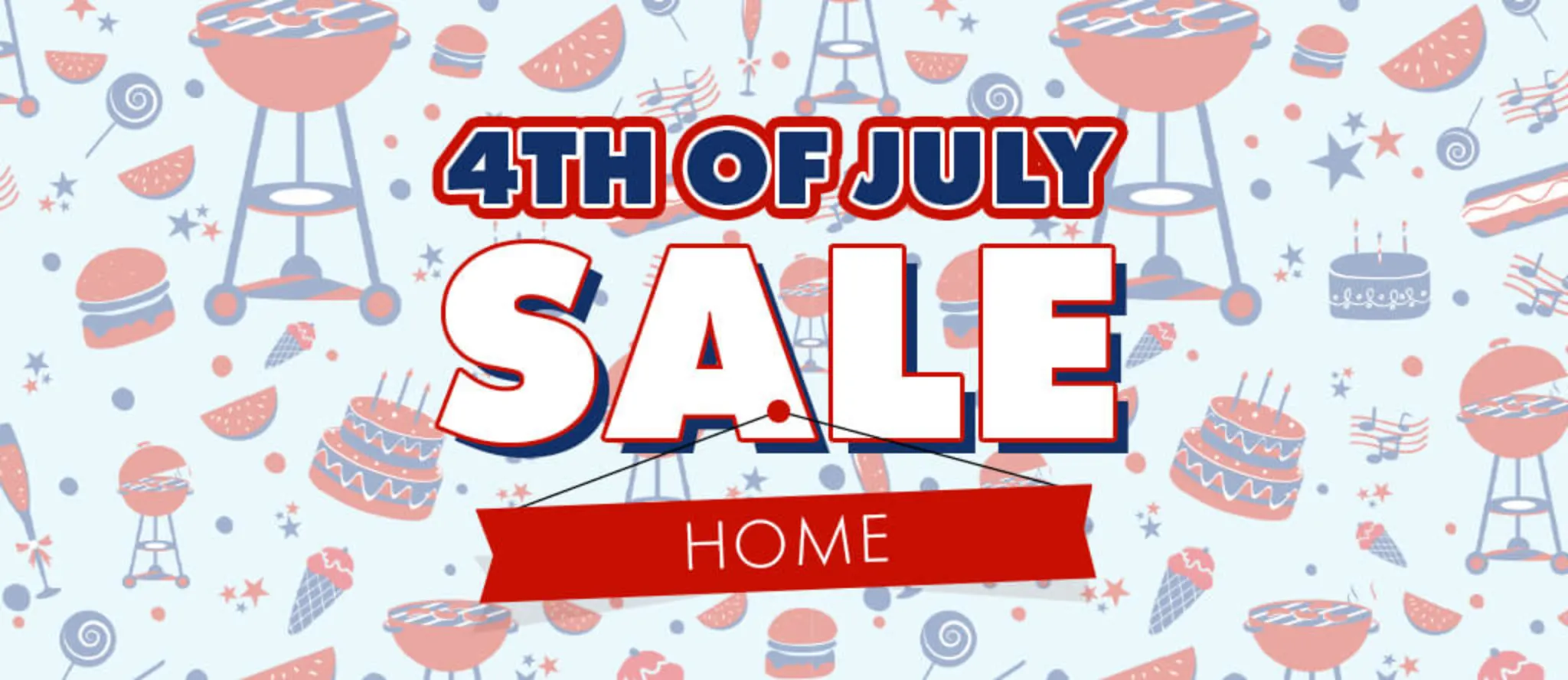 July 4th Clearance: Home banner