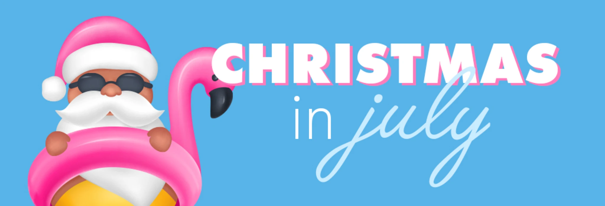 Christmas in July Sale banner