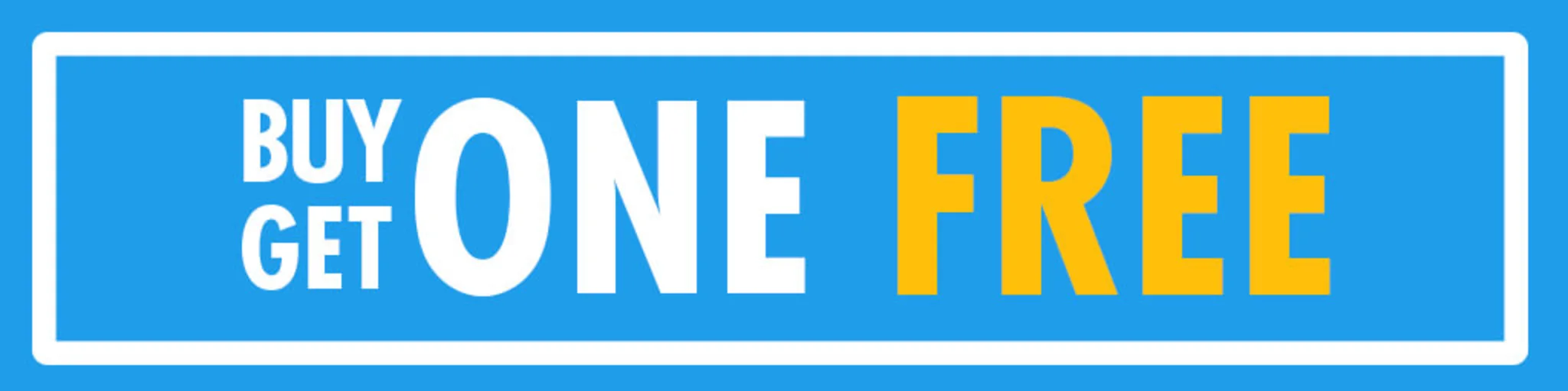 Buy One, Get One FREE! banner