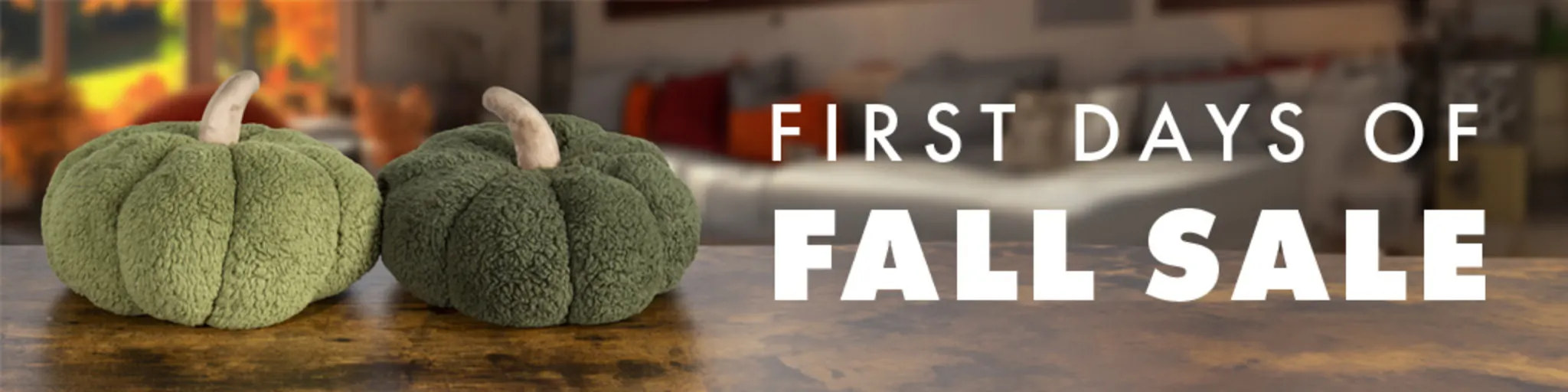 First Days of Fall Sale banner
