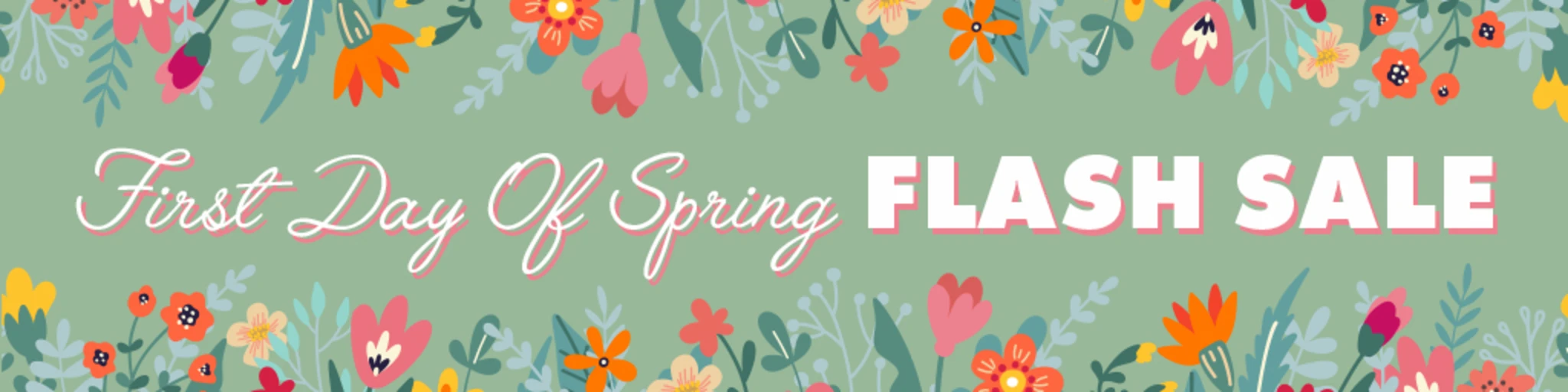 First Day Of Spring Flash Sale banner