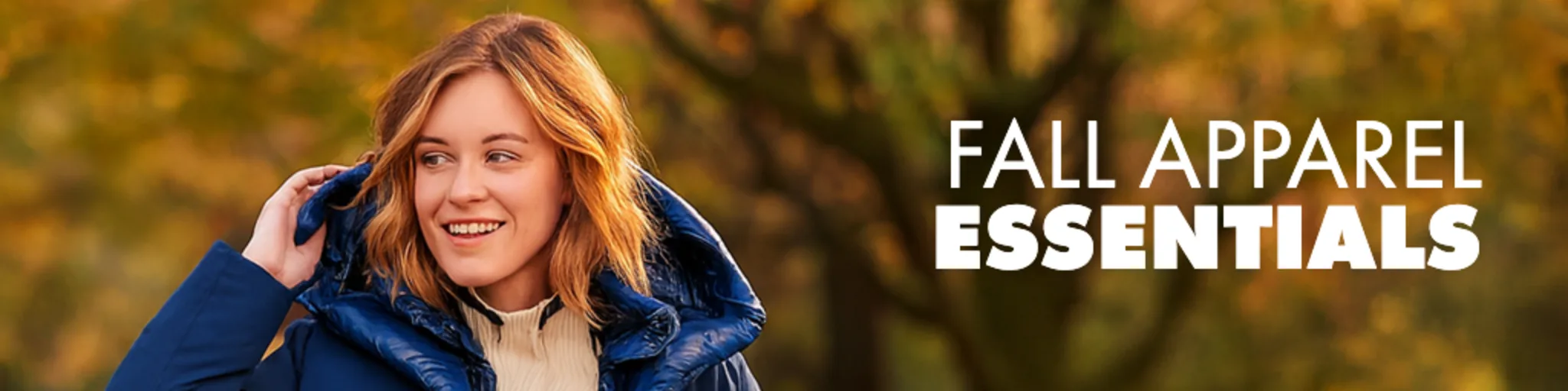 Fall Apparel Essentials banner