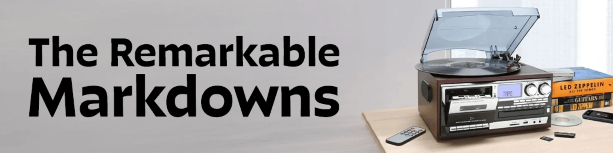 The Remarkable Markdowns banner