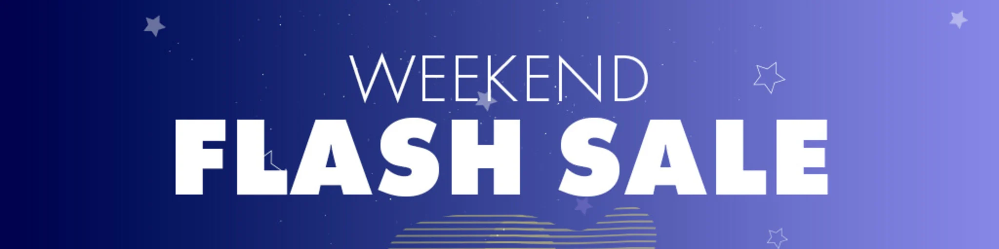 Weekend Flash Sale banner