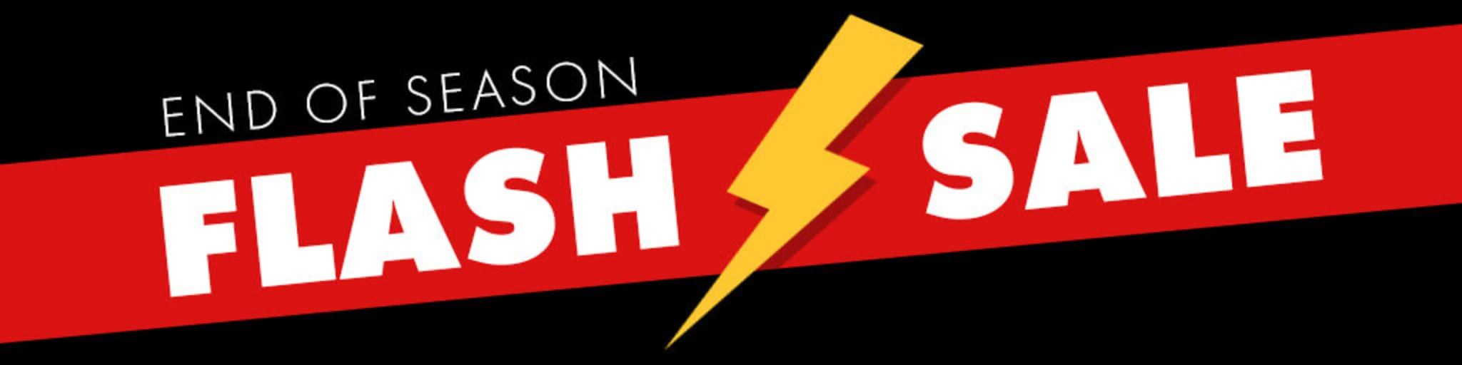 End of Season Flash Sale banner