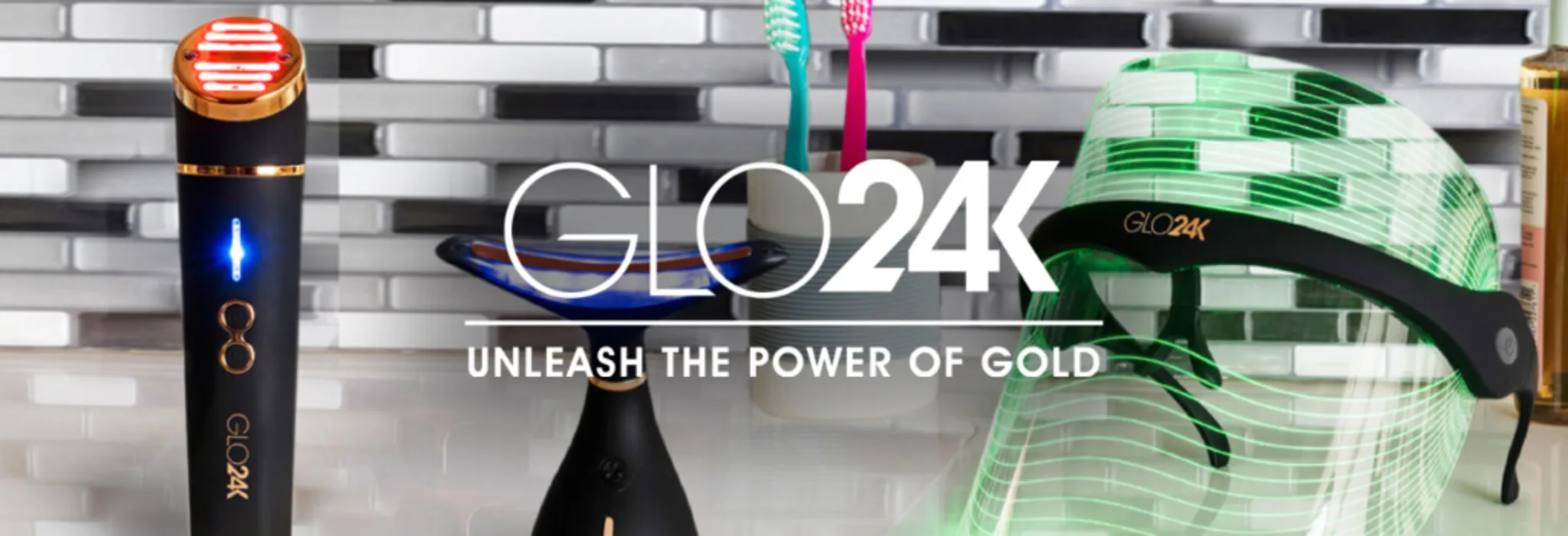 Unleash the Power of Gold with Glo24K Luxury Skin Care banner