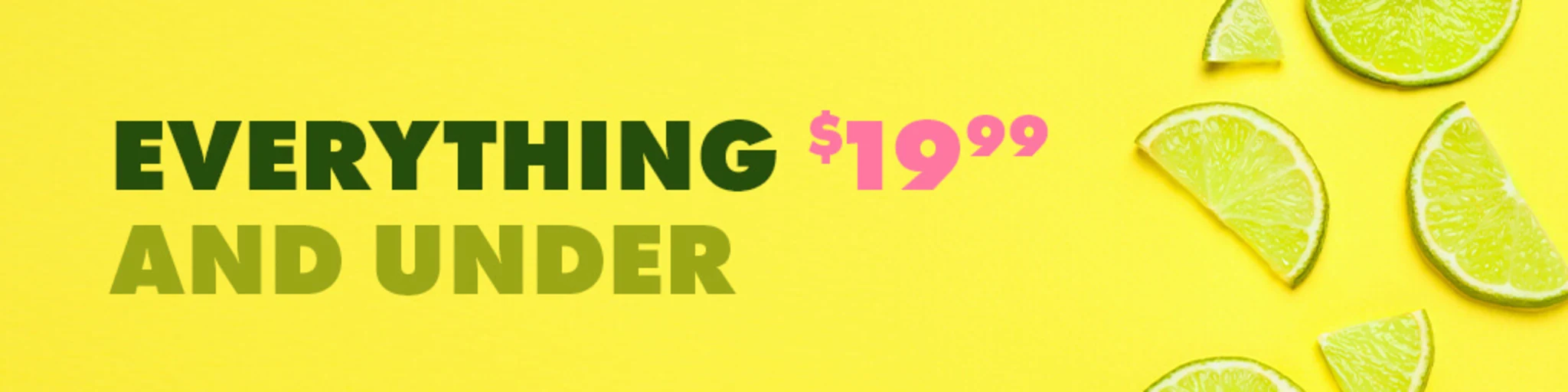 $19.99 & Under Deals banner