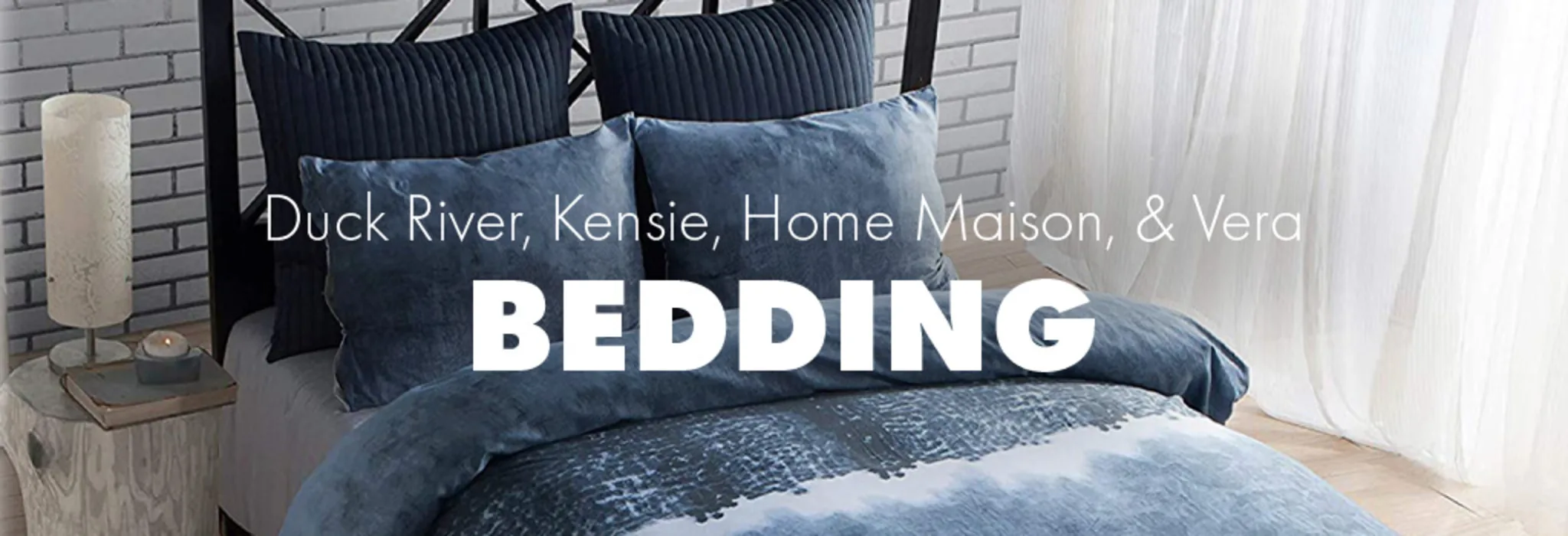 Duck River, Kensie, Home Maison, & Vera Bedding banner