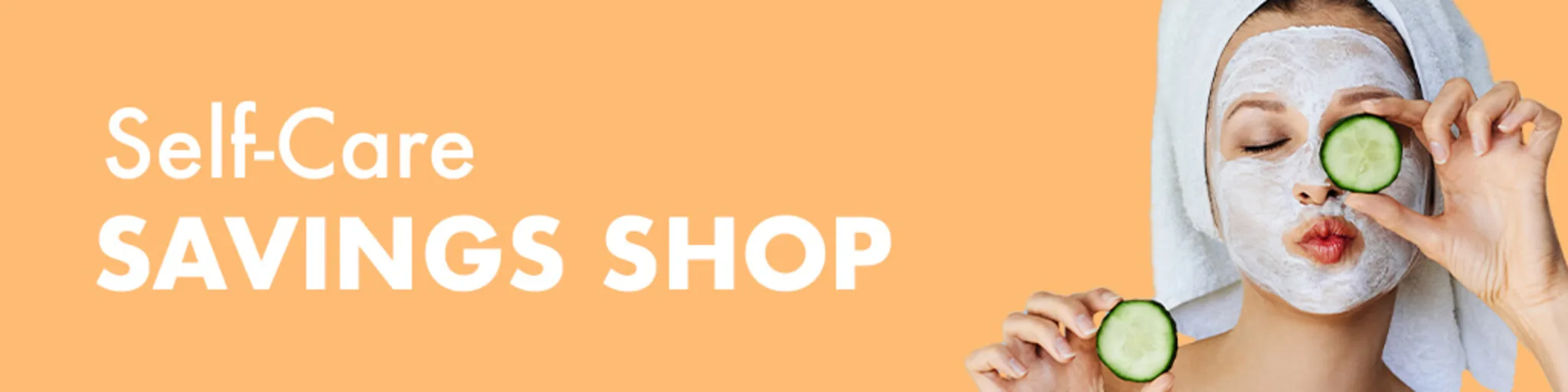 Self-Care Savings Shop banner