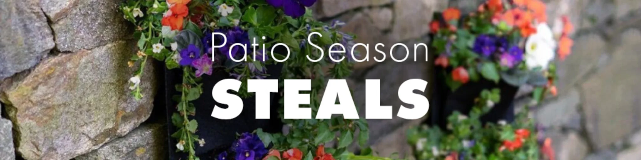 Patio Season Steals banner
