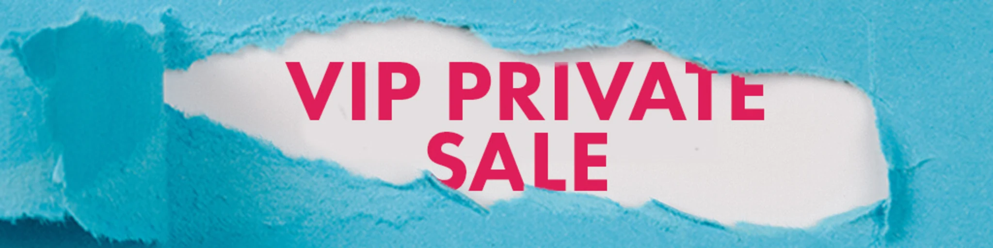 VIP Secret Sale banner