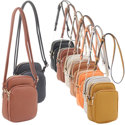 Poppy & Harper Triple Compartment Crossbody Bags