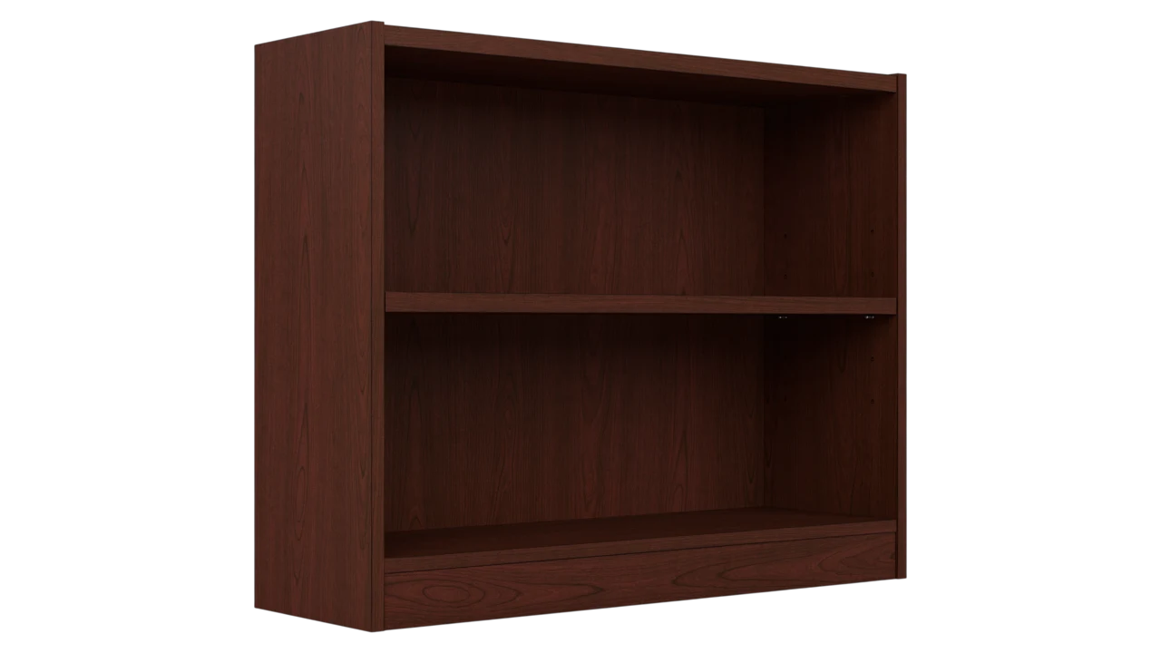 Universal Small 2 Shelf Bookcase in Vogue Cherry