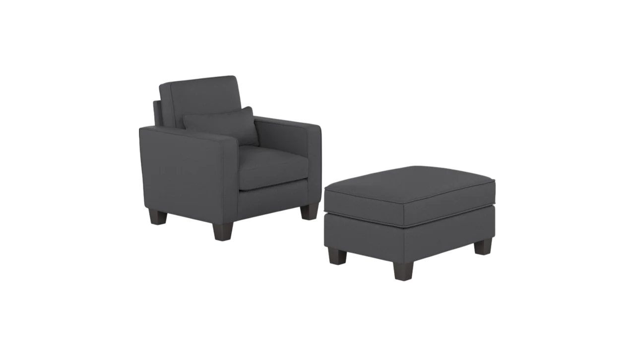 Stockton Accent Chair with Ottoman Set