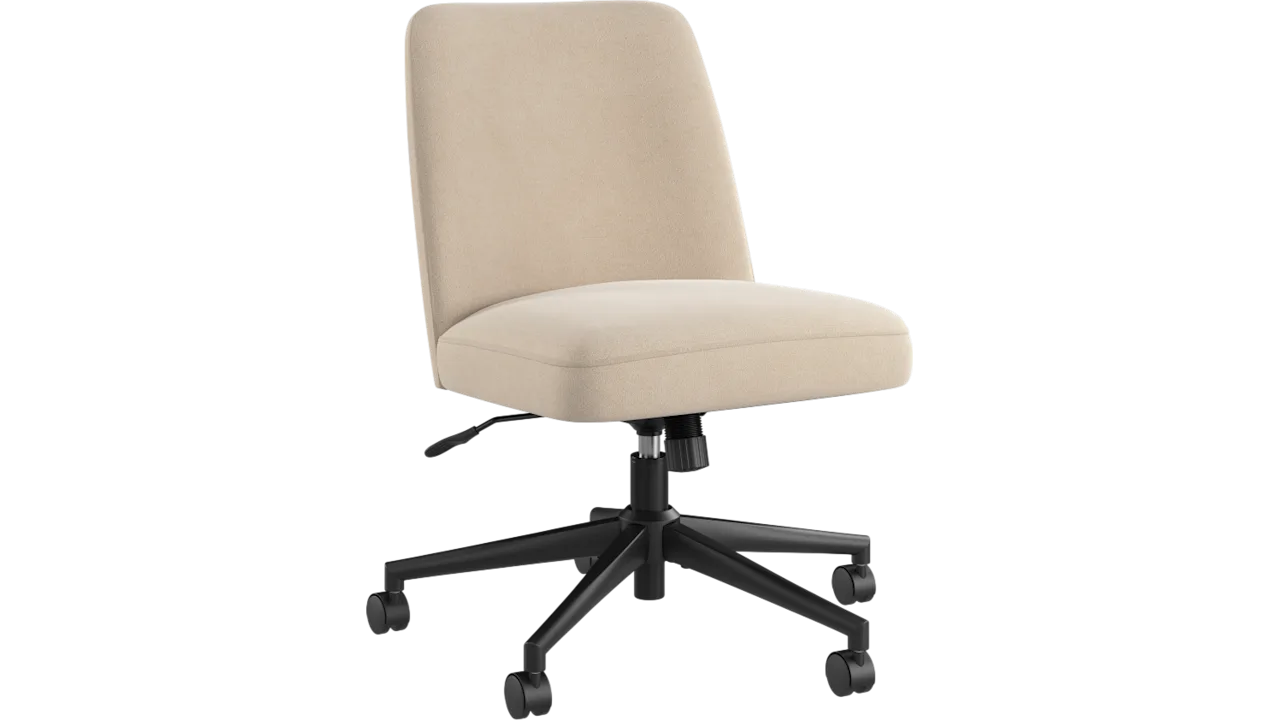 Serenity Mid Back Armless Office Chair with Wheels